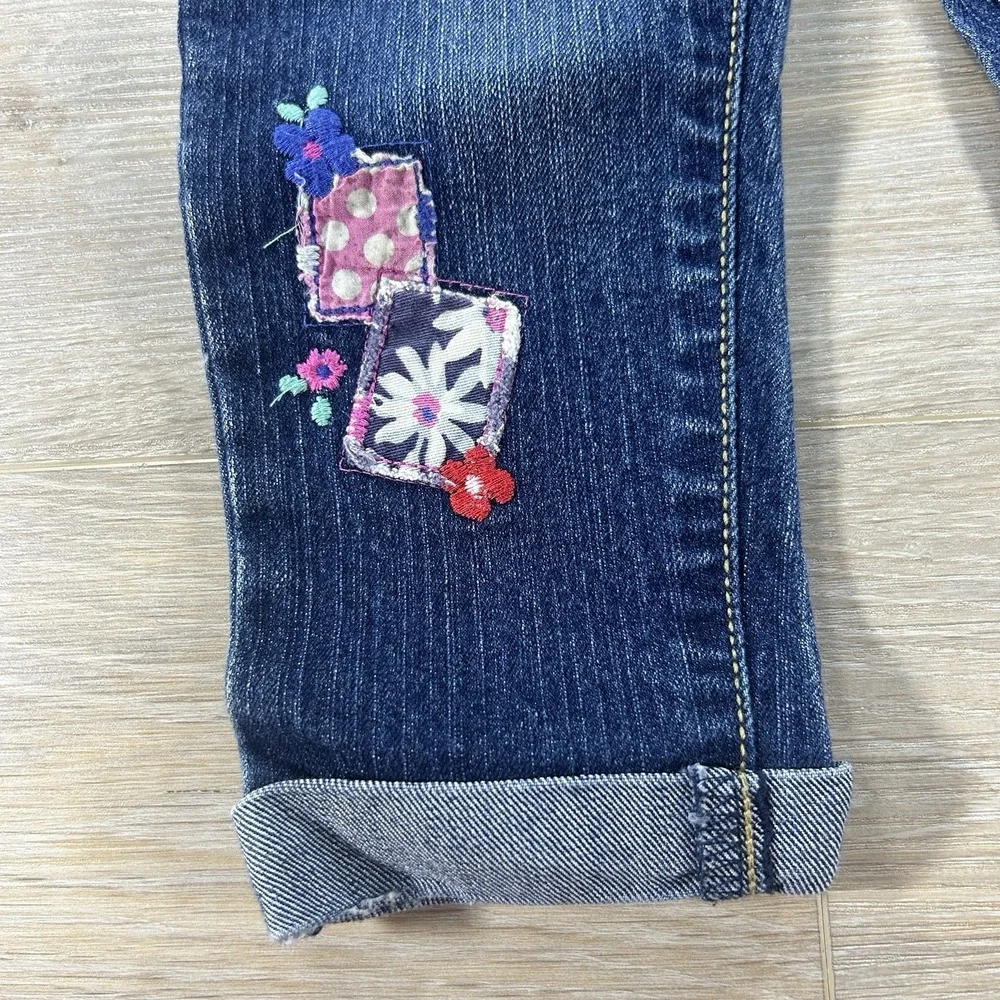 Vtg Est. 1989 The Children's‎ Place 2T Patchwork Straight Cuffed Jeans